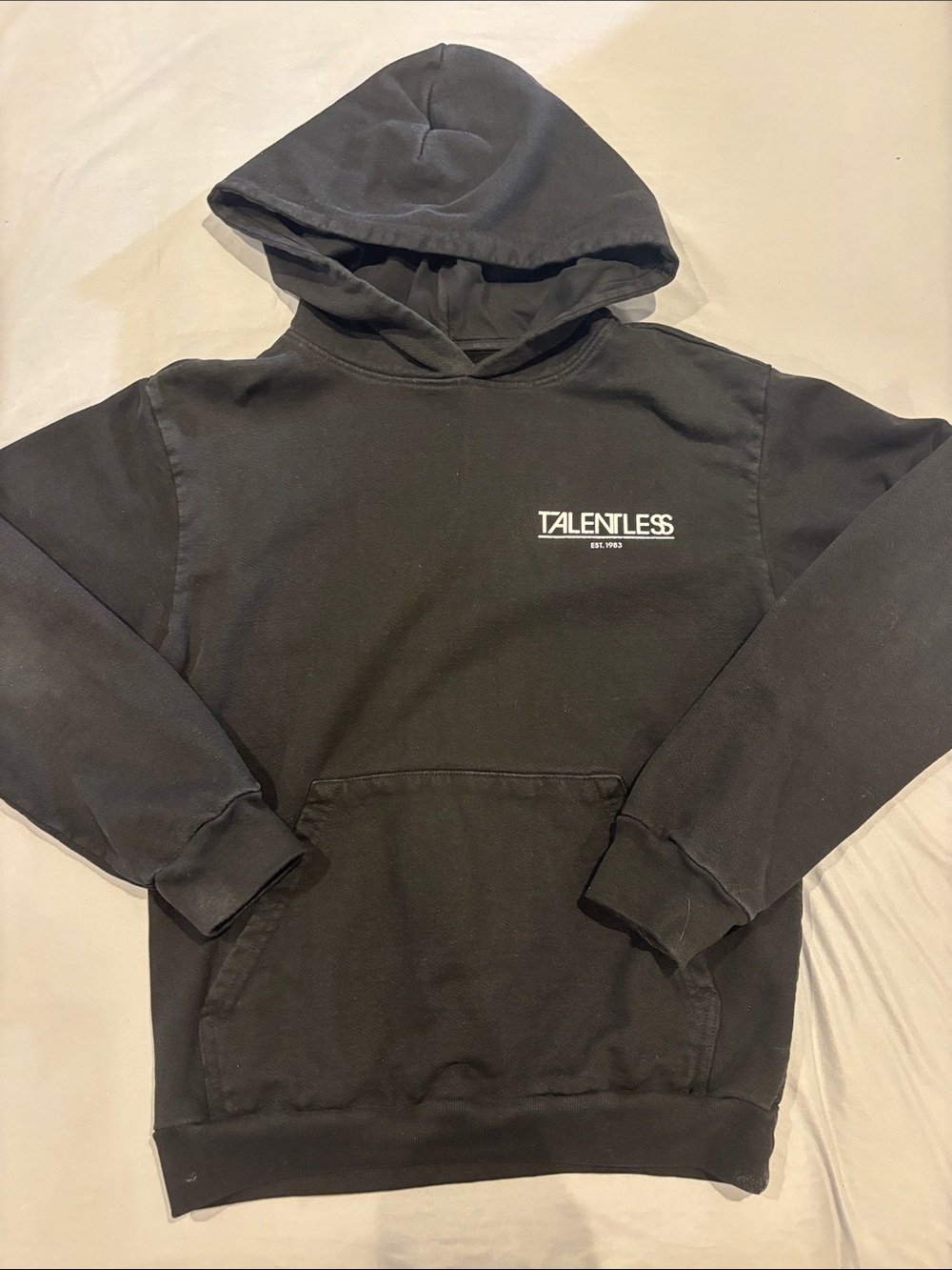 TALENTLESS Black Logo Hooded Sweatshirt